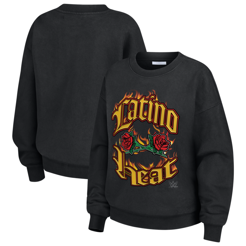 Damenbekleidung von Erin Andrews, schwarzes Oversize-Sweatshirt von Eddie Guerrero Image