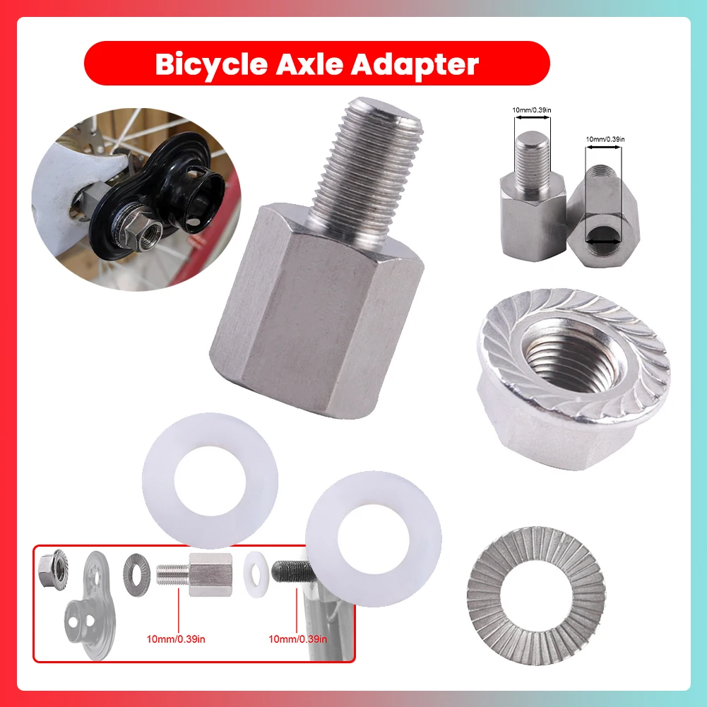 Fahrrad Achse Adapter Einstellbare Fahrrad Traktion Kopf Verlängerung Schraube Einfache Installation Baby Haustier Fahrrad Anhänger Zubehör Image