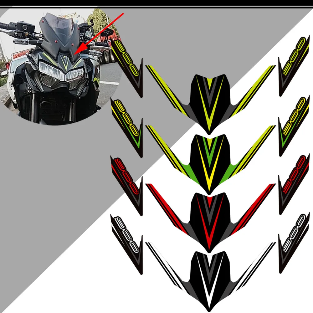 Für Kawasaki Z900 Motorrad Front Verkleidung Fender Aufkleber Aufkleber Set für 2015-2021 Modelle Z900 Dekorative Klebstoffe Image