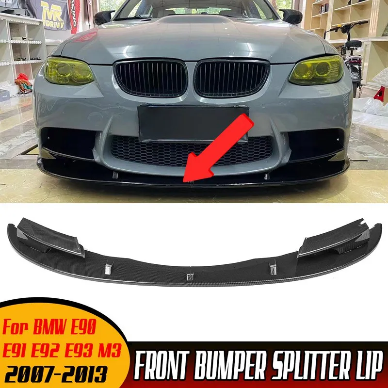 4 pezzi Splitter Paraurti Anteriore E90, Diffusore, Spoiler, Deflettore, Protezione Labbro per BMW E90 E91 E92 E93 M3 2007-2013