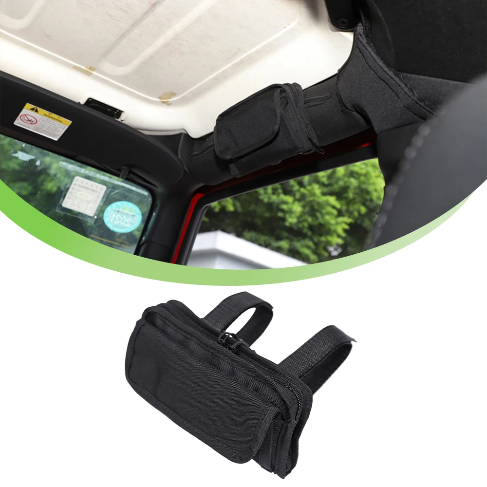 Auto Roll Bar Grab Handle Occhiali da sole Portaoggetti Borsa per Jeep Wrangler JL JK TJ Gladiator JT 1997-2025 Accessori interni