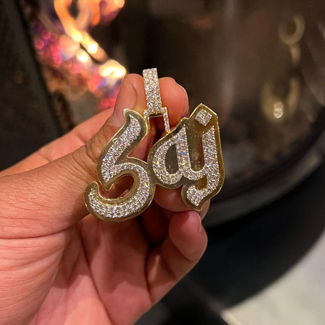 Ciondolo personalizzato con moissanite VVS, ciondolo personalizzato con moissanite, ciondolo con nome personalizzato con lettera VVS, ciondolo in arge