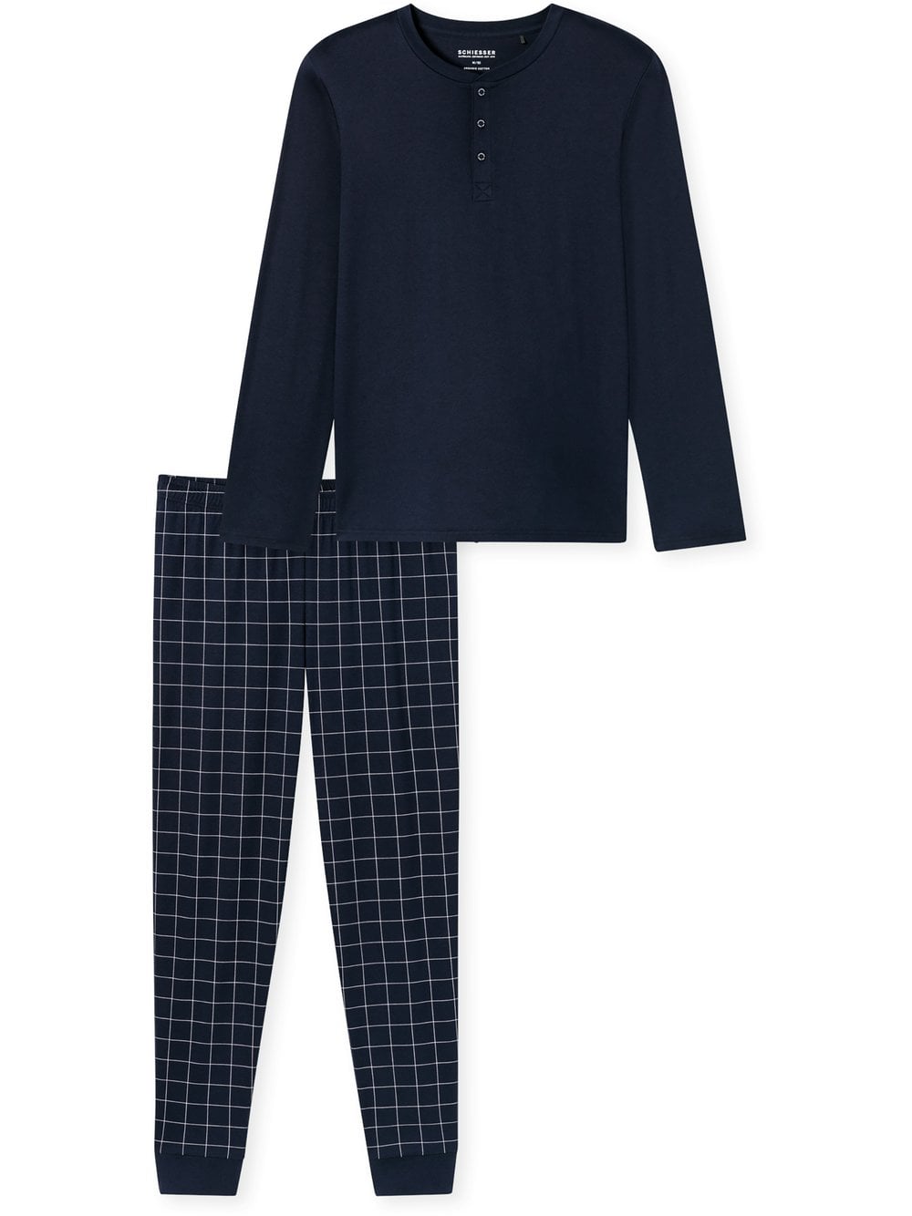 Schiesser Pyjama Herren marine, 56 Image