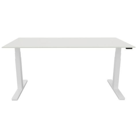 Schreibtisch elektrisch höhenverstellbar, 180x80cm, weiß/weiß Image