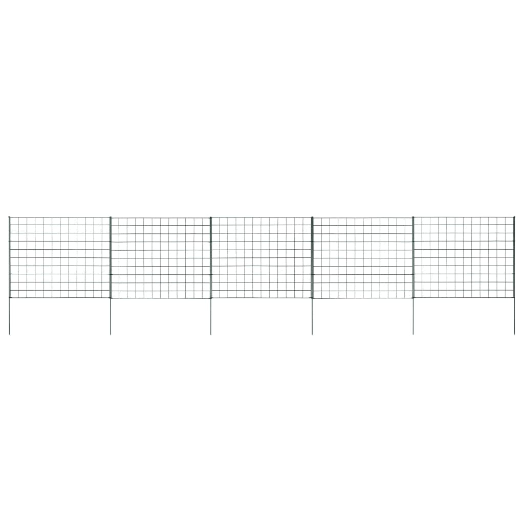 vidaXL Gartenzaun Set 77,5x64 cm Grün Image