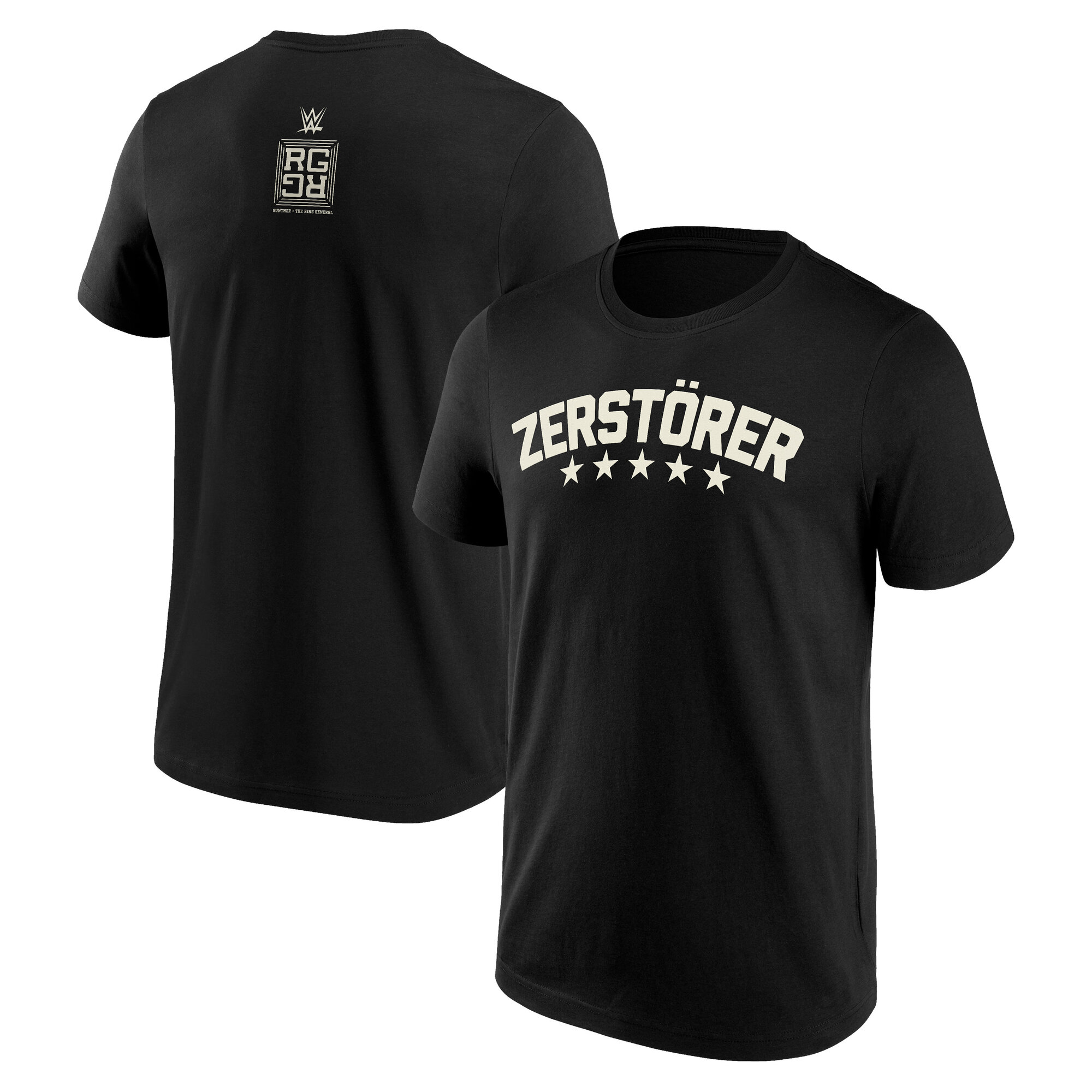 WWE Gunther Zerstorer T-Shirt – Schwarz – Herren Image