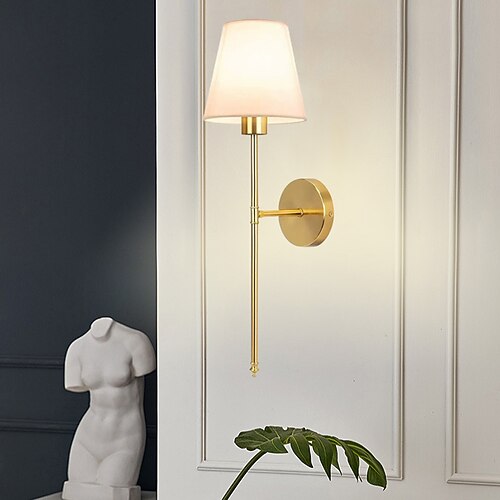 Innenbereich Modern Nordischer Stil Innenwandleuchten Wohnzimmer Schlafzimmer Metall Stoff Wandleuchte 110-240 V Image