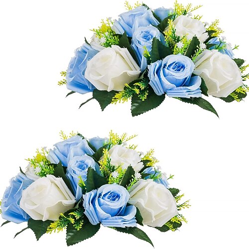 Künstliche Rosenkugel für Hochzeiten, halbkreisförmige, naturgetreue Kunstrosen für Hochzeiten, Verlobungen, Zuhause, Partys, Valentinstag und Muttertag saisonale Dekorationen Image