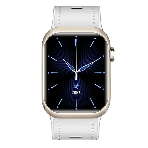 iMosi MT115 Smartwatch 1.96 Zoll Smartwatch Fitnessuhr Bluetooth EKG PPG Temperaturüberwachung Schrittzähler Kompatibel mit Android iOS Damen Freisprechanrufe Schrittzähler Immer eingeschaltetes Image