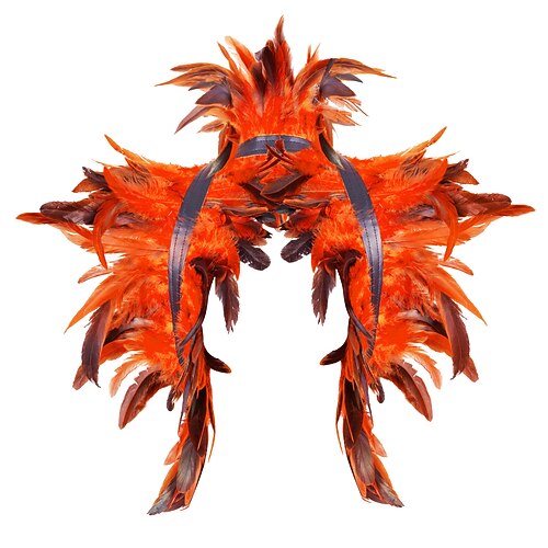 Karneval 2026 Rio Karneval Samba Zubehör Damen Lila Feder Flügel Rucksack Brasilien Festival Aufführung Kostüm Image