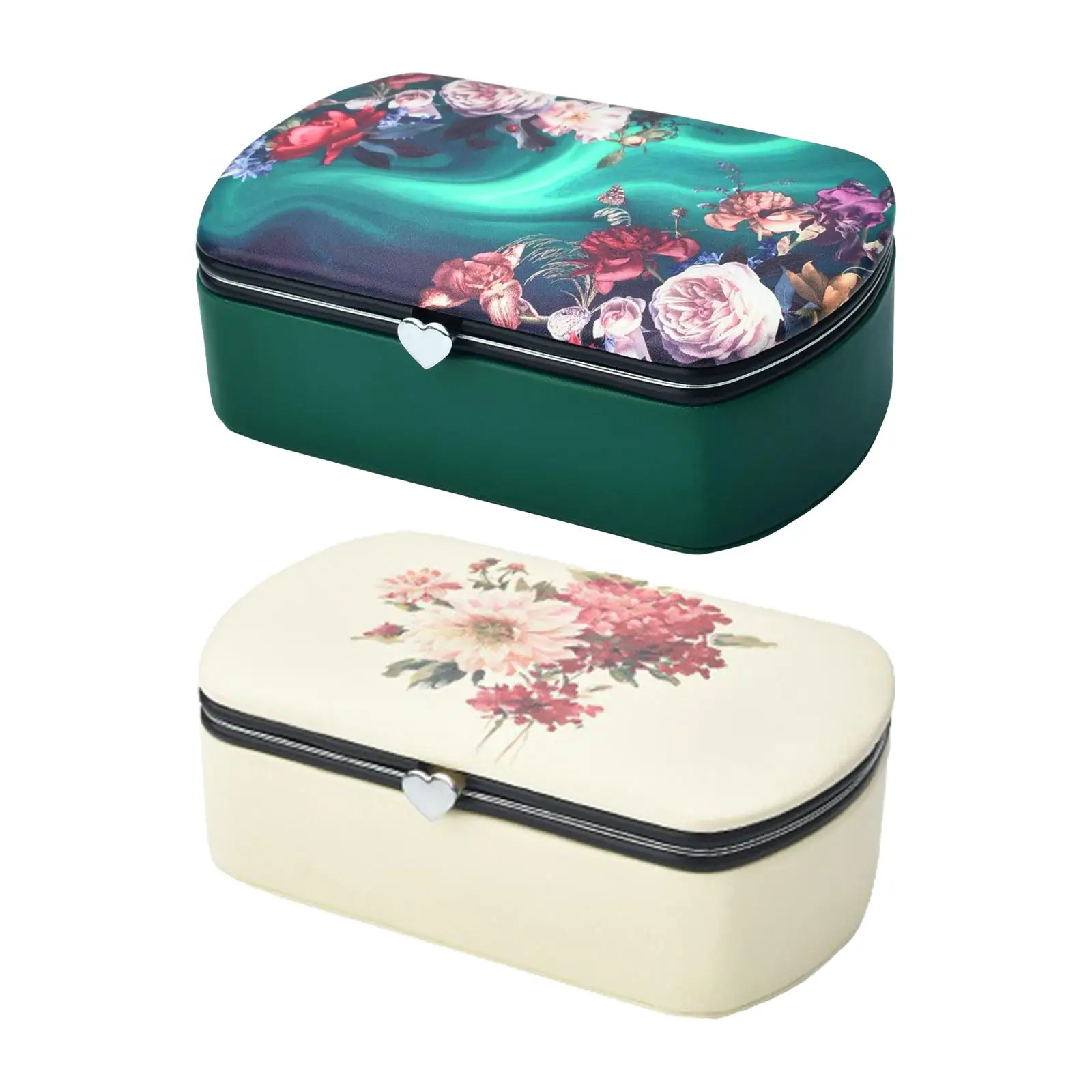 Reise größe Schmucke tui Geschenk Frauen staub dicht Display Aufbewahrung halter Box Schmuck Veranstalter Fall für Ringe Uhren Anhänger Armreif Image