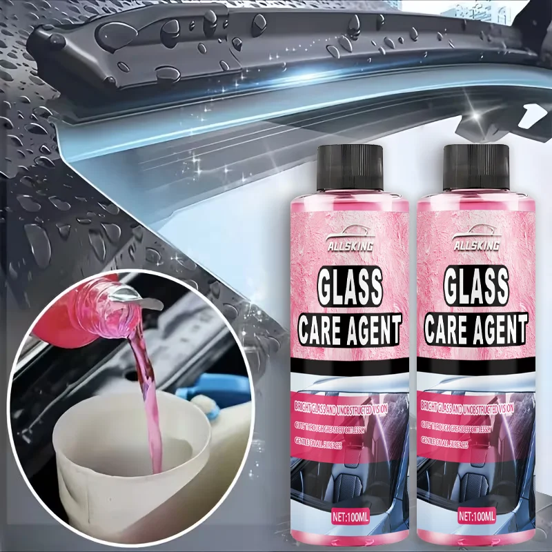 Der Winter-Windschutzscheiben-Ölfilmreiniger befriert bei -40 ° C Scheibenwaschflüssigkeit, wasserabweisende Beschichtung, keine Verdünnung erforderlich Image