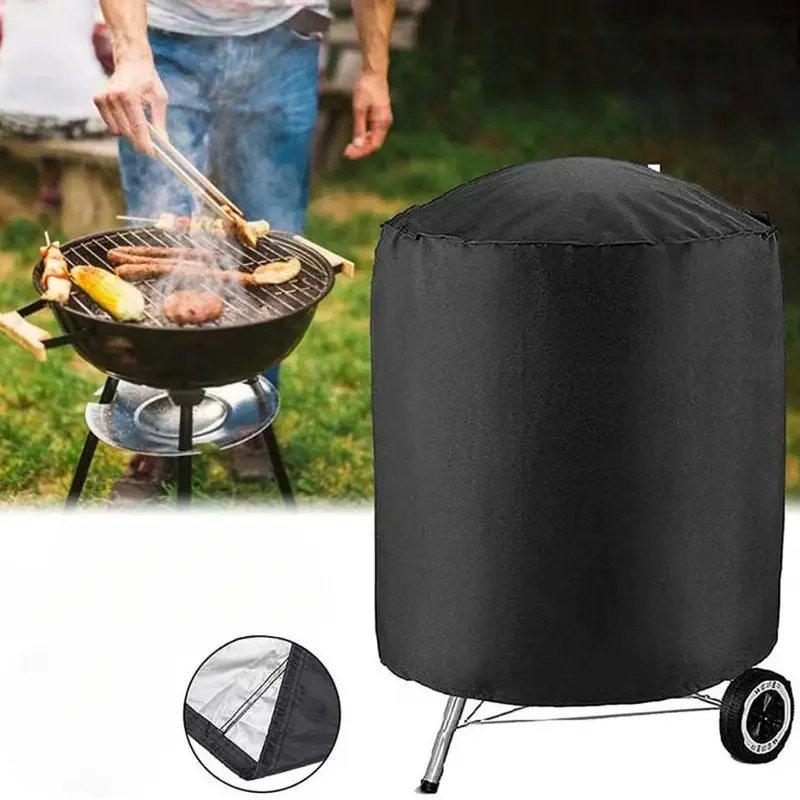 Geeignet für runde Holzkohlekessel-Grills, robuste Outdoor-Grillabdeckung, kompatibel mit den meisten Grills im Topfstil