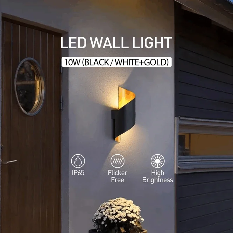 Nordic LED Wand Lampe 10W Innen Spirale Design Wand Lichter Wasserdichte Outdoor Innen Wand Licht Wohnkultur Moderne Wandleuchte lampe
