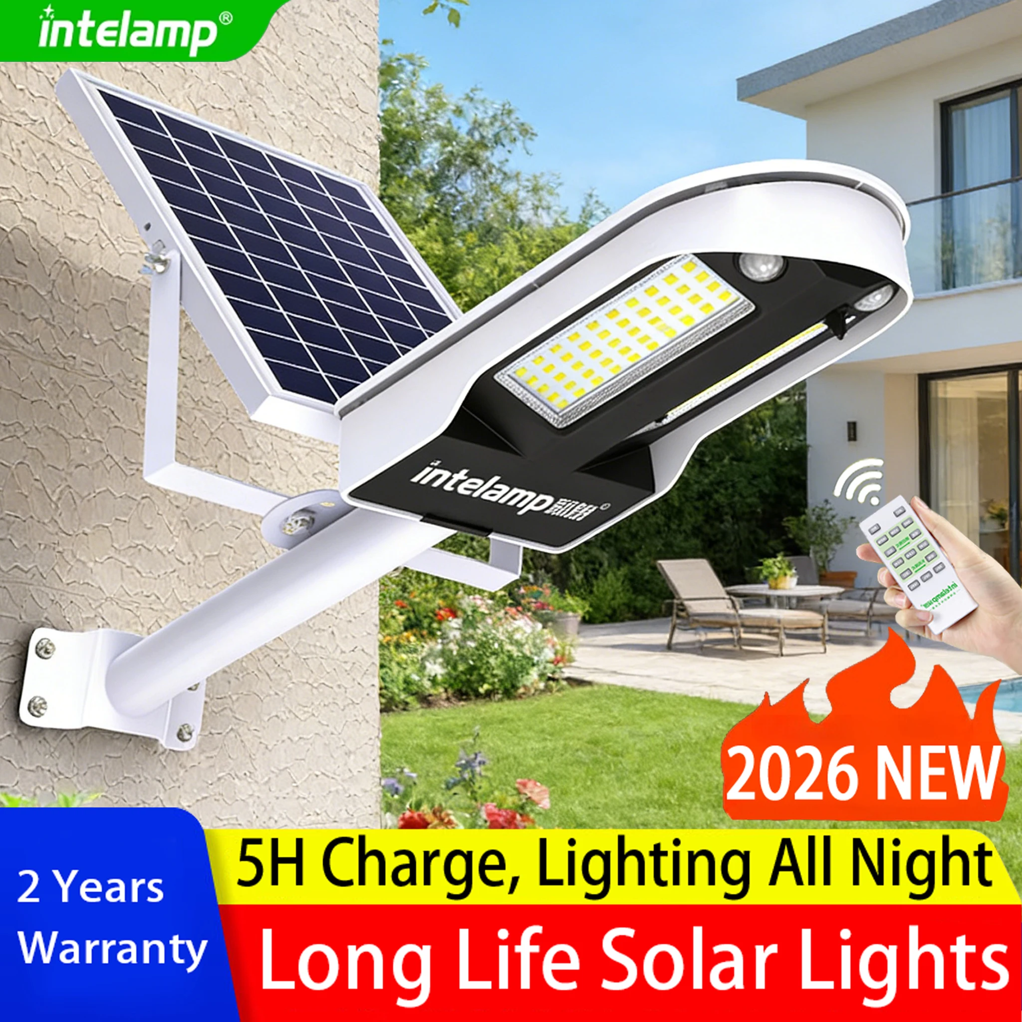 Hochleistungs-LED-Solar-Gartenleuchten für den Außenbereich, wasserdicht, IP65, Bewegungsmelder, Strahler, Notfall-Wandbeleuchtung für Gartengebäude