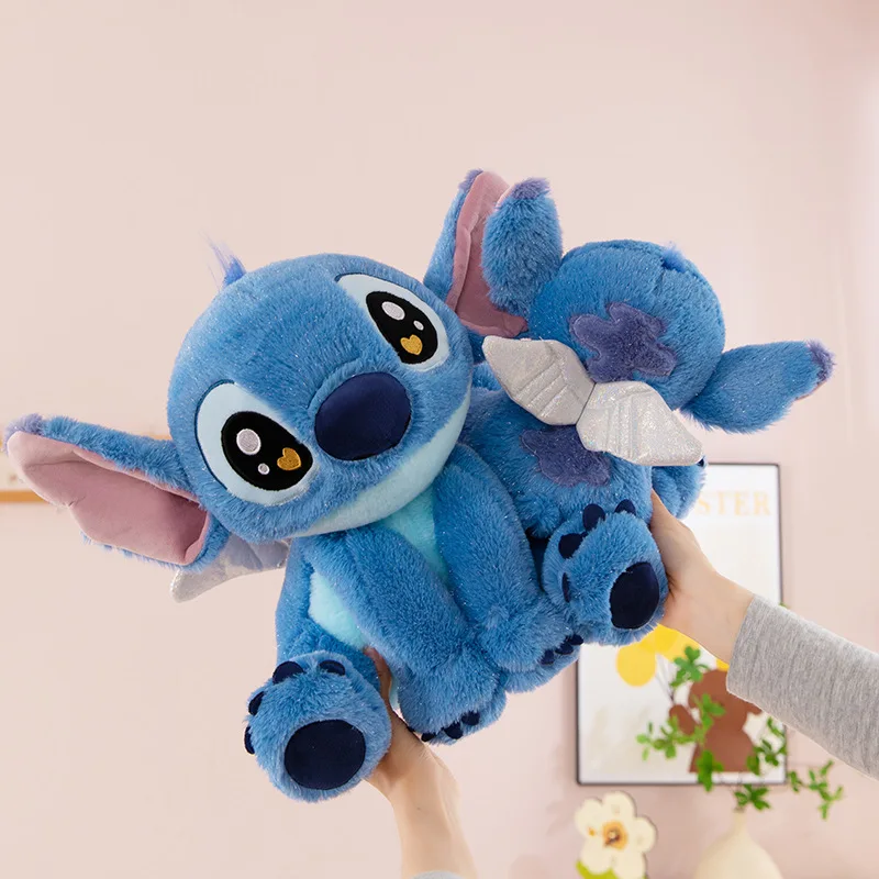 25/40/60 cm Disney Angel Stitch Plüschtier Cartoon Big Ear Stitch Puppe Lilo&Stitch Anime Große Stoffpuppe Begleitende Schlafgeschenke