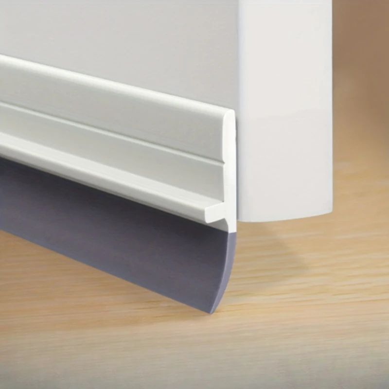 1 Stück Tür-Zugluftstopper unter der Türdichtung, 1,4" B x 39" L Türfeger für Außen- und Innentüren, Tür- und Fensterblocker Image