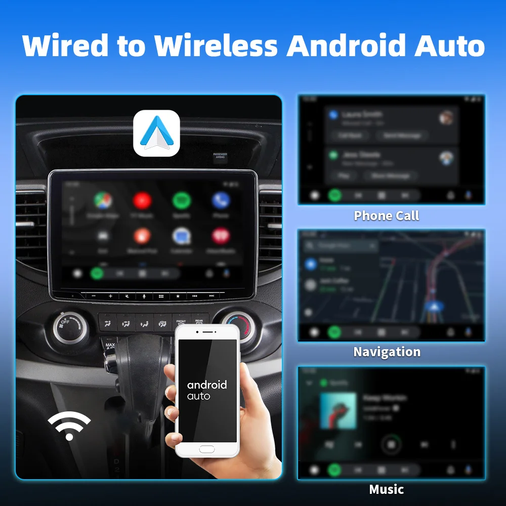 2-in-1 Carplay Box verkabelt mit kabellosem Android AUTO Adapter Auto Maschine Interconnection Box Image