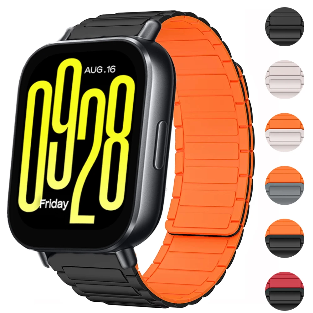 22 mm Silikon-Magnetarmband für Redmi Watch 5 Active/5 Lite Sportarmband für Xiaomi Redmi Watch 3 Active/3 Lite-Armband Image