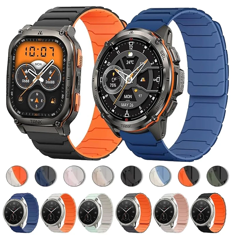 22mm Magnetschleife Silikonband für KOSPET TANK T2 T3 M2 M3/T3 Ultra/M3 Ultra Sportarmband für KOSPET MAGIC P10/R10/ORB Armband Image