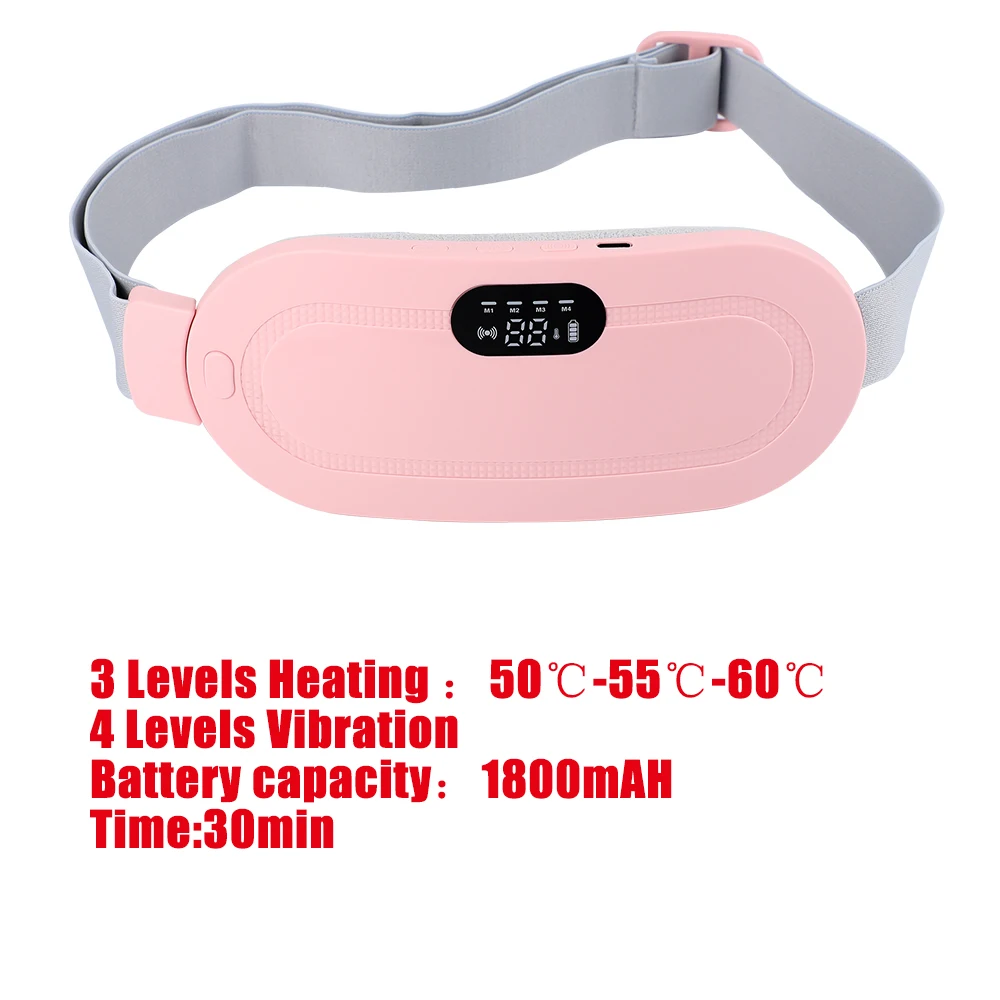 Elektrisches Massagegerät für Periodenkrämpfe, vibrierender Heizgürtel für Menstruation, Taille, Bauch, warmer Palastgürtel Image
