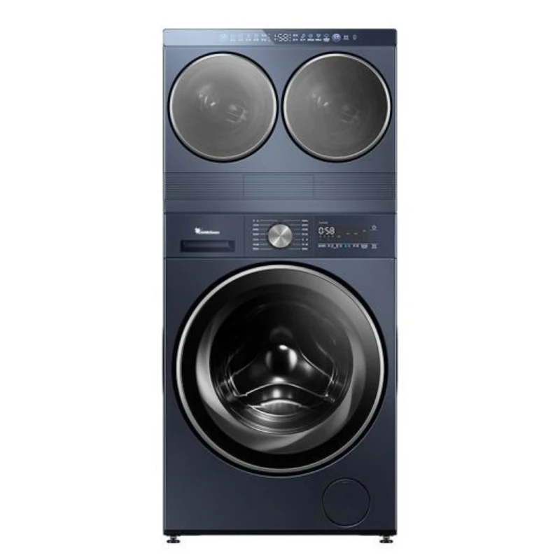 Mini Lazy Waschen und Trocknen integrierte Doppelzylinder-Trennwand-Waschmaschinen-Set-Kombination mit drei Zylindern