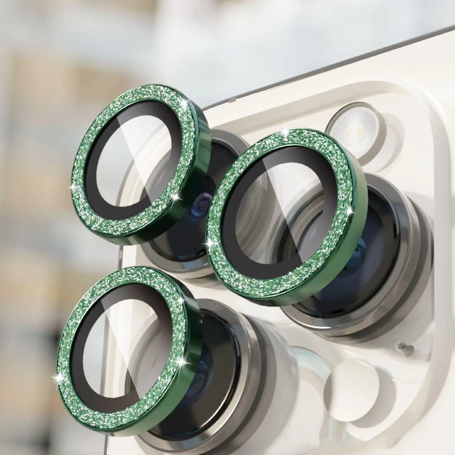 2-3Pcs Glitter Objektiv Glas Für IPhone 15 14 13 Pro Max 15plus 14 Pro Kamera objektiv Schutz Screen Protector Für IPhone 15Pro Max Image