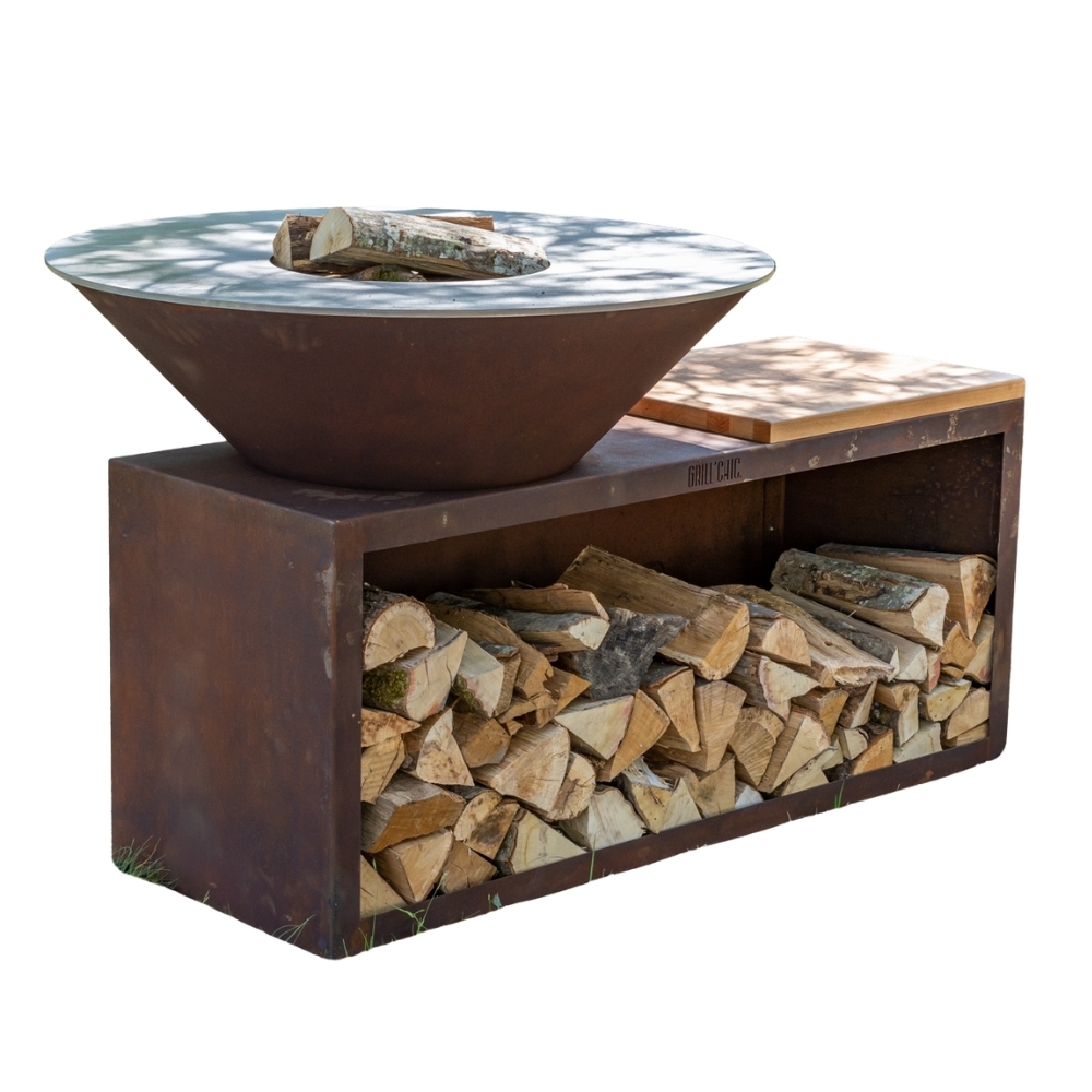 GRILLCHIC traditioneller brasero corten 103 einfache Wanne Image