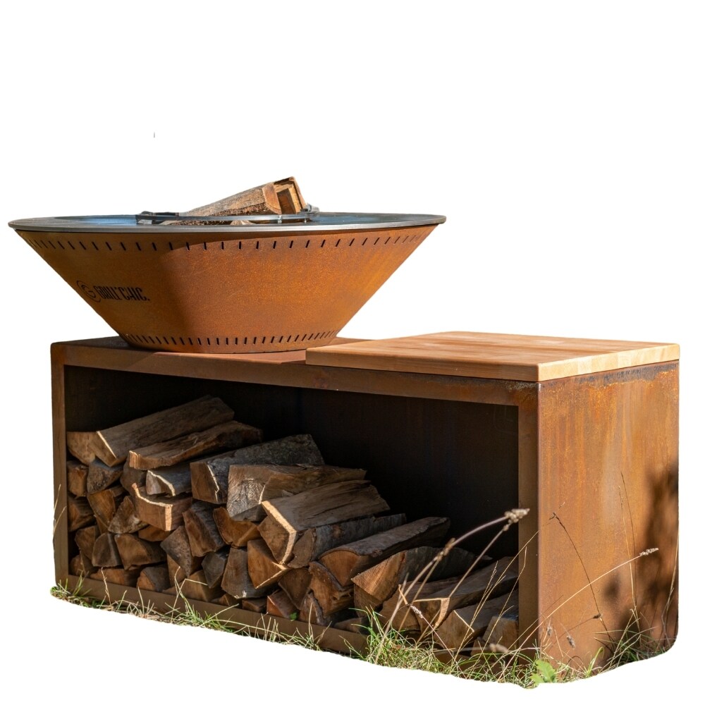 GRILLCHIC traditioneller brasero corten 103 doppelter tank Image