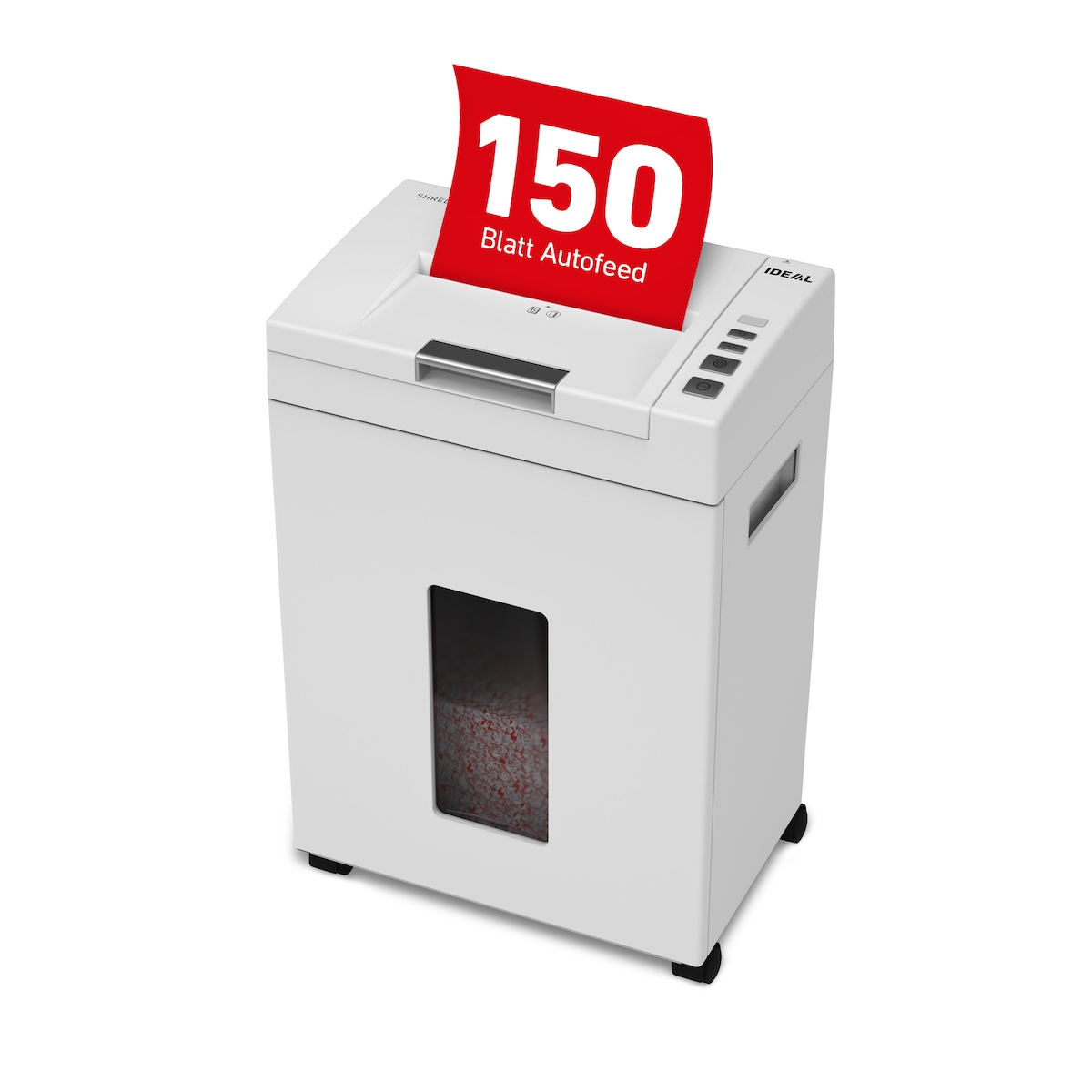 Autofeed-Aktenvernichter IDEAL Shredcat 8291 CC 4x10 mm Image