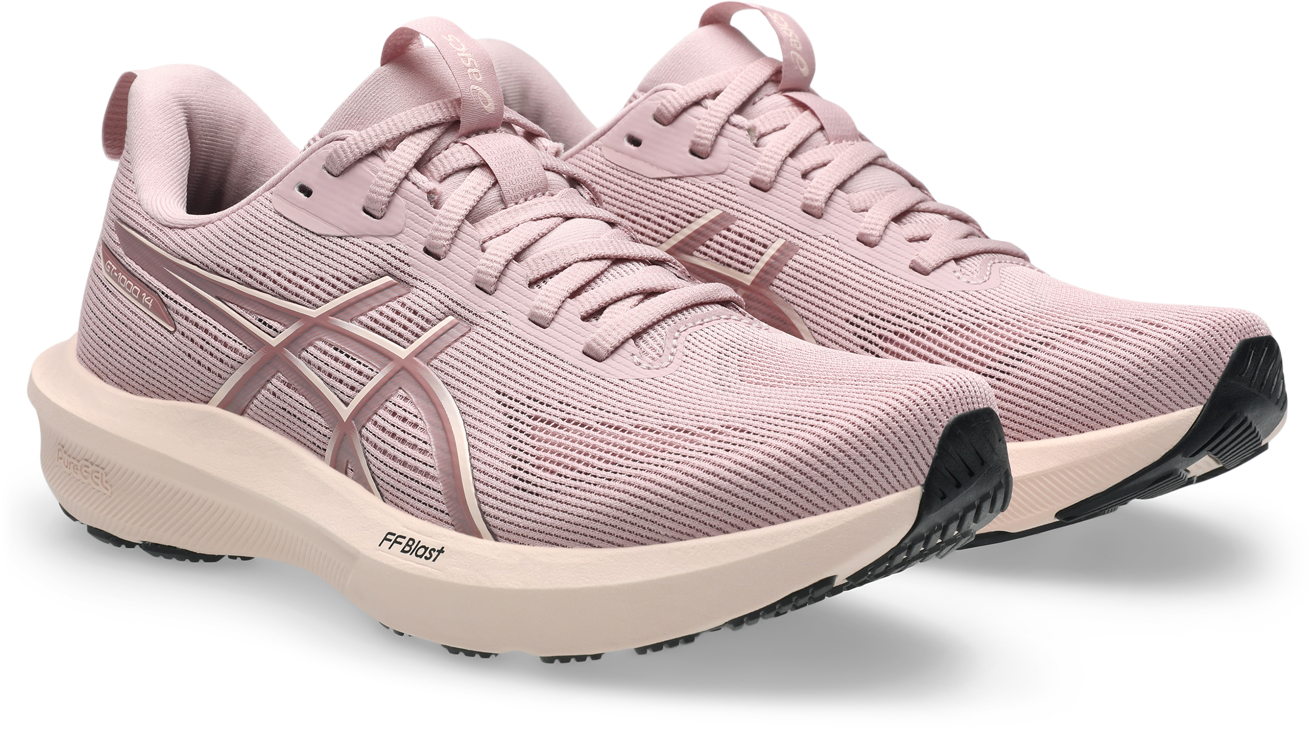 Laufschuh ASICS "GT-1000 14", Damen, Gr. 38, morganite, pearl pink, Synthetik, Schuhe Laufschuh, für mehr Stabilität