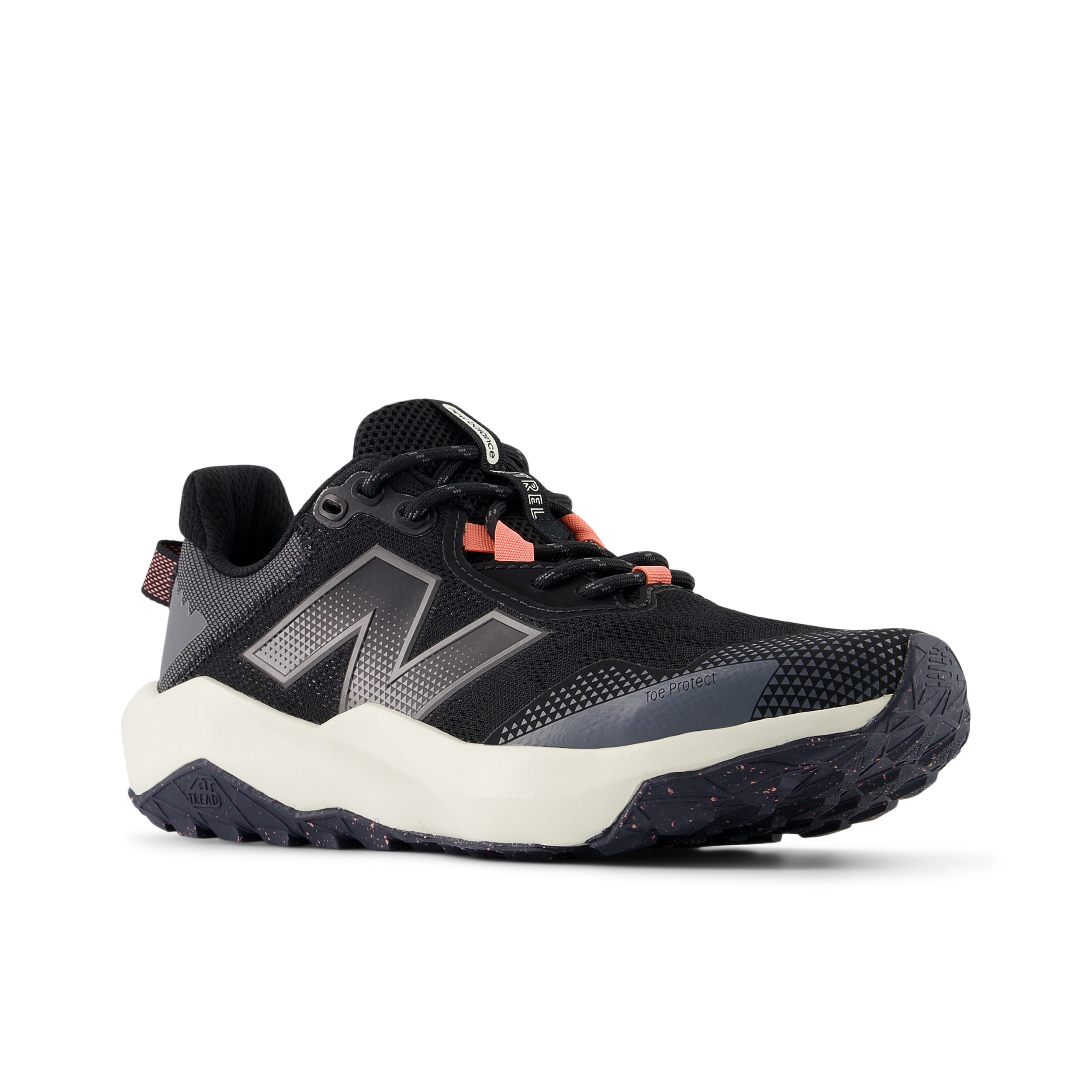 Laufschuh NEW BALANCE "DYNASOFT NITREL V6", Damen, Gr. 38, schwarz, Synthetik, Textil, Schuhe Laufschuh, Trailrunning-Schuhe