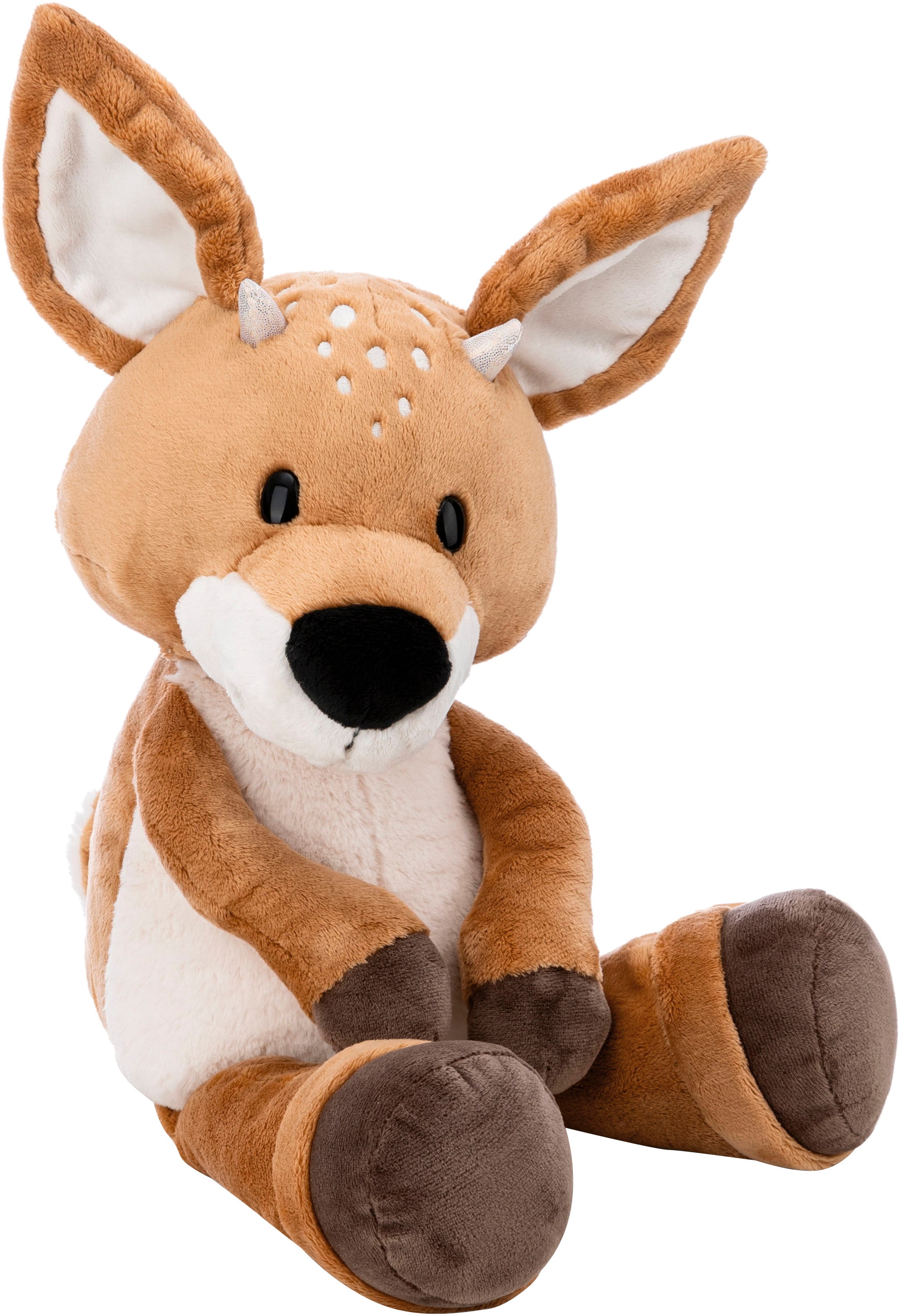 Kuscheltier NICI "Forest Friends, Rehbock René Roebuck, 50 cm schlenkernd", braun, Plüschfiguren, KinderB:35cm H:50cm L:20cm, Kuscheltier, schlenkernd; enthält recyceltes Material, B:35cm H:50cm L:20cm