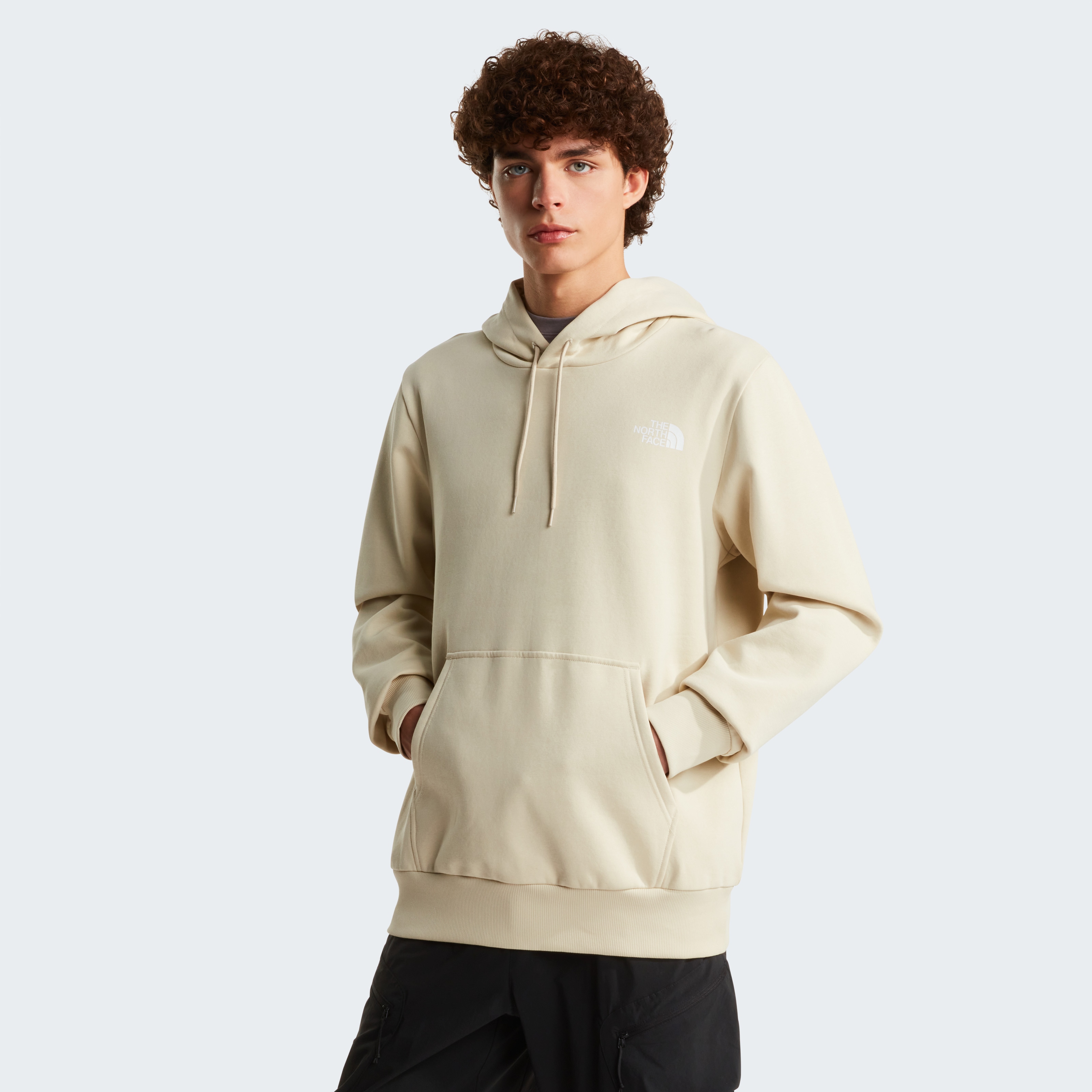 Kapuzensweatshirt THE NORTH FACE "M SIMPLE DOME REGULAR HOODIE", Herren, Gr. M, desert stone, Sweatware, Obermaterial: 68% Baumwolle, 32% Polyester, Rippbündchen, Sweatshirts, sportlicher Stil, für Sport- und Outdooraktivitäten, pflegeleicht