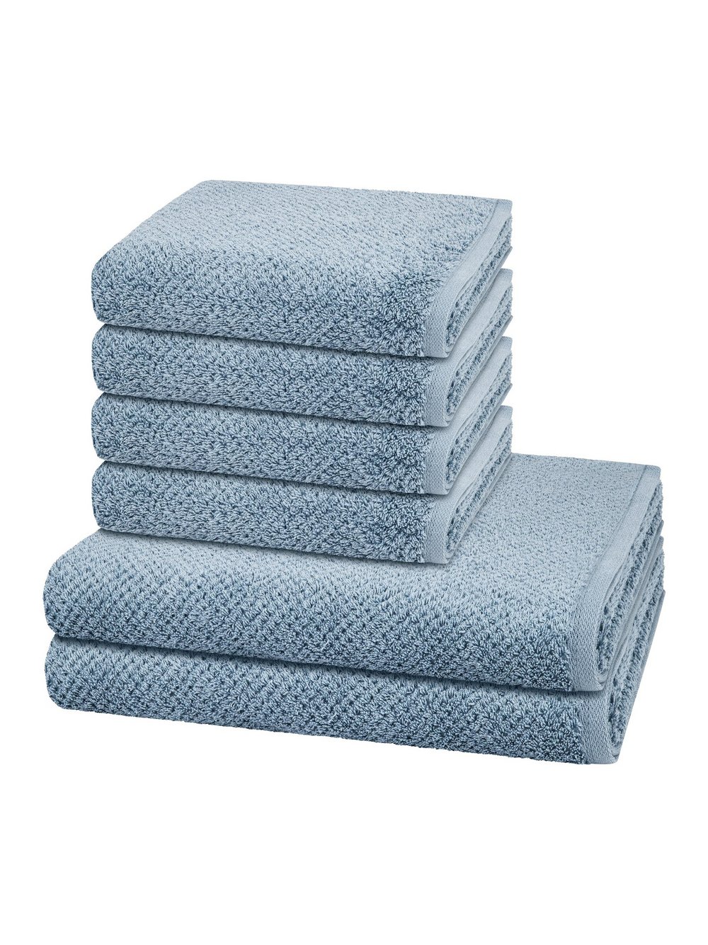 Cawö Handtuchset 6-teilig Damen blau, ONE SIZE Image