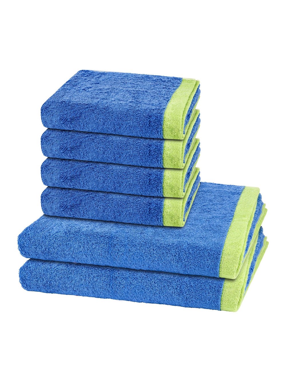 Cawö Handtuchset 6-teilig Damen blau, ONE SIZE Image