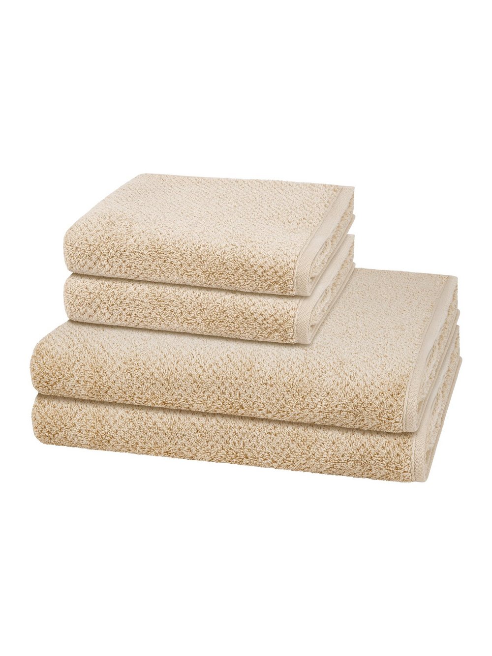 Cawö Handtuchset 2-teilig Damen beige, ONE SIZE Image