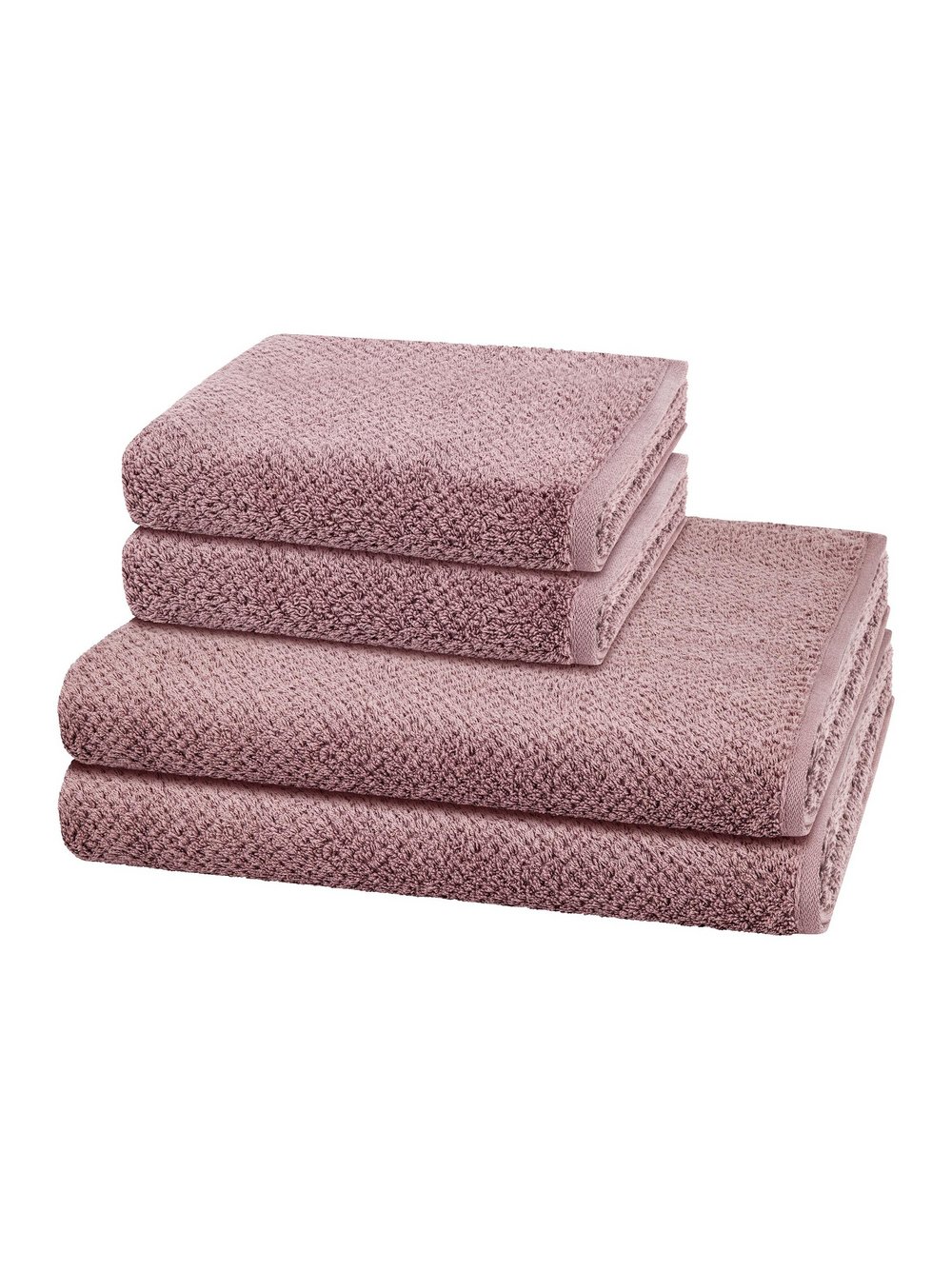 Cawö Handtuchset 2-teilig Damen altrosa, ONE SIZE Image