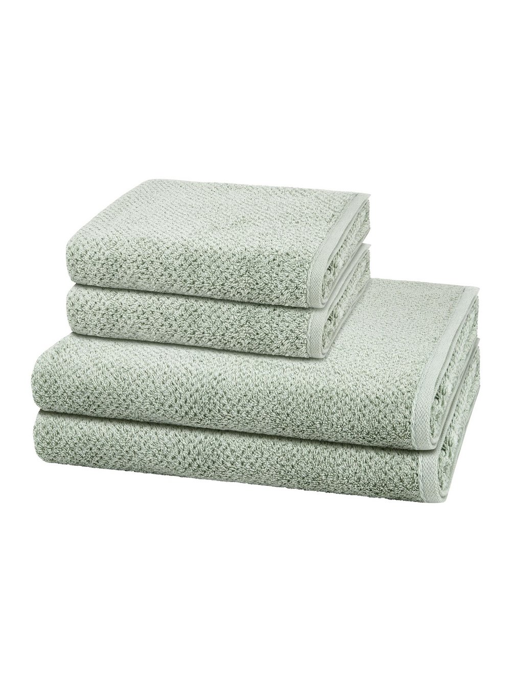 Cawö Handtuchset 2-teilig Damen grün, ONE SIZE Image