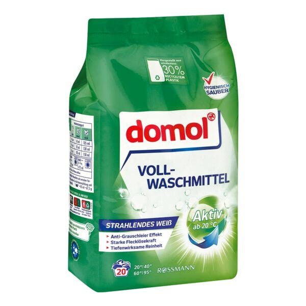 domol Vollwasschmittel »Strahlendes Weiß« 20 WL weiß