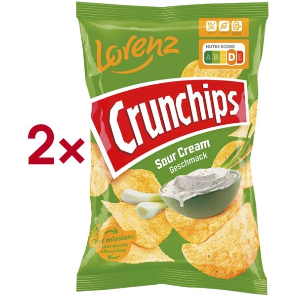 Crunchips Kartoffelchips »Sour Cream« 2x 150 g Image