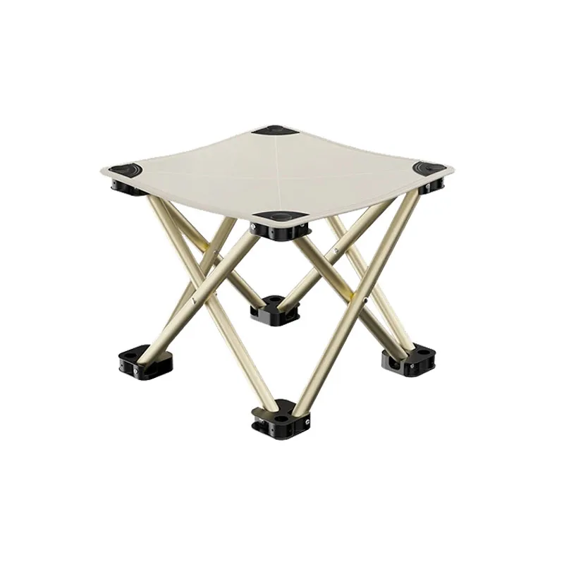 Tragbarer Campinghocker, zusammenklappbare, zusammenklappbare Outdoor-Hocker für Erwachsene, faltbarer, leichter, kompakter Hocker, Stuhl mit 90 kg