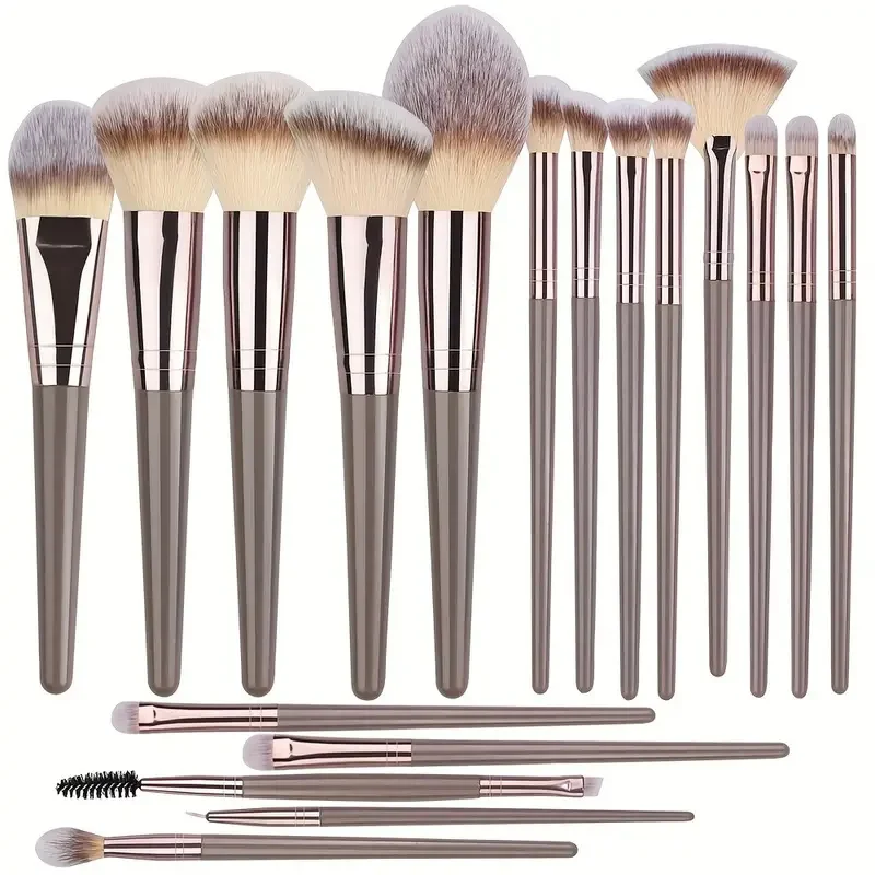 3-20PCS Pennelli per trucco Set di pennelli per trucco morbidi e soffici Strumenti cosmetici per fondotinta in polvere Ombretto Kabuki Miscelazione Strumento di bellezza