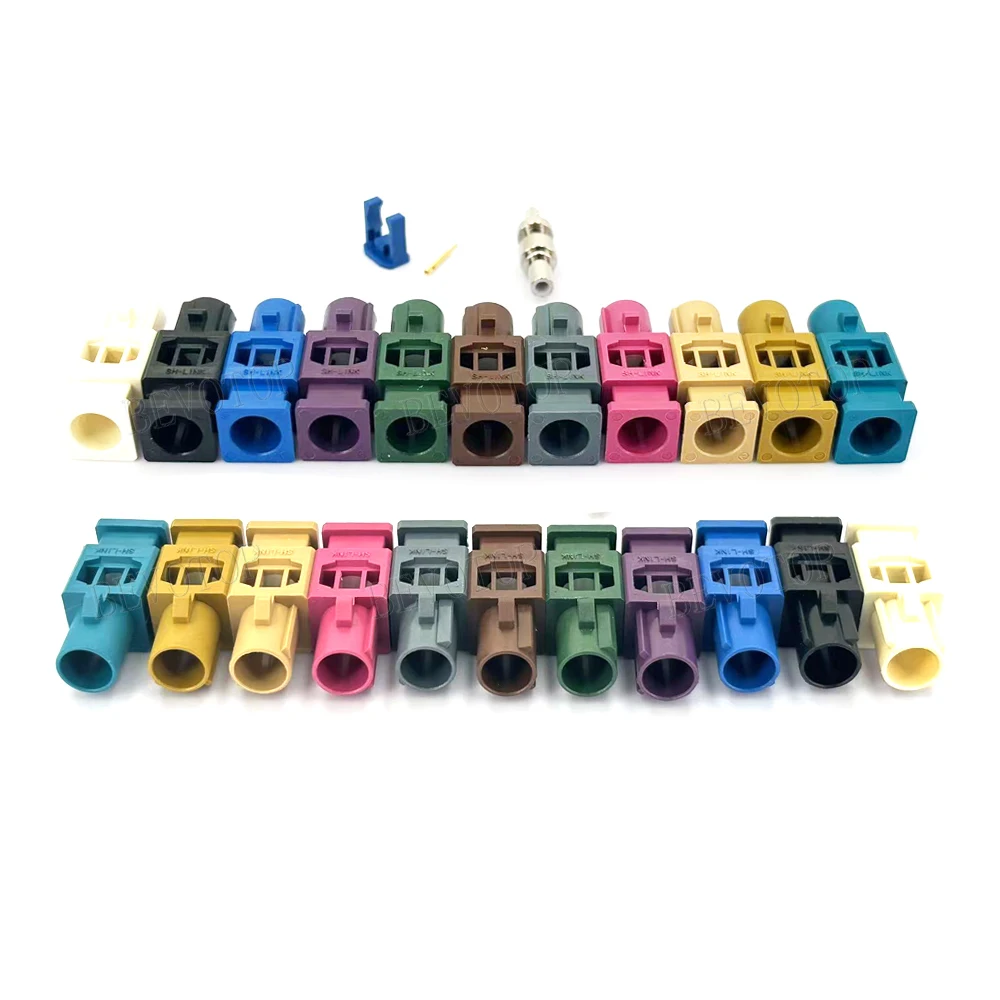 10 Teile/los Lange Fakra A/B/C/D/E/F/G/H/I/K/M/Z Stecker RF Koaxialkabel Anschlüsse 50 Ohm für RG316/RG174/LMR100 Pigtail Kabel