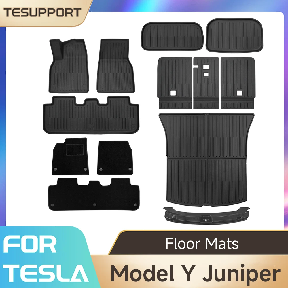 Per Tesla Modello Y 2025 Juniper TPE Tappetini Cargo Liner Tappetino per bagagliaio impermeabile per Tesla Nuovo modello Y Juniper 2025 Accessori