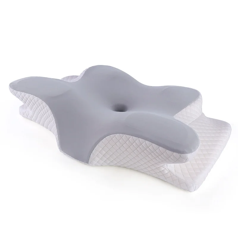 Neue Memory Foam Kissen Schmetterling Form Entspannende Zervikale Langsam Rebound Neck Kissen Schmerzen Relief Schlafen Orthopädische Kissen Bettwäsche Image