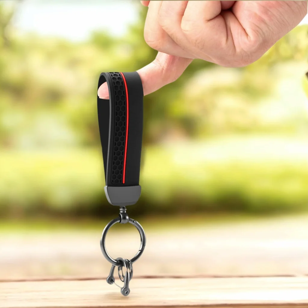 Auto Schlüsselanhänger Anhänger Metall Einfacher Schlüsselanhänger Herren Taille Hängende Schnalle Ring Anhänger High-End-Business Anti-verlorener Schlüsselanhänger Image