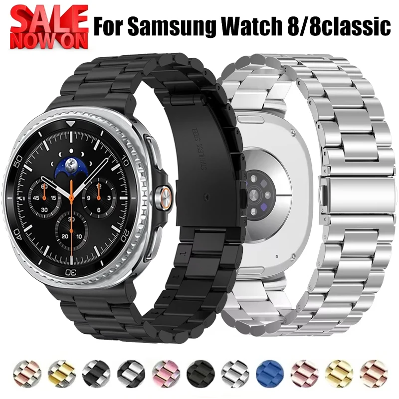 Edelstahlarmband für Samsung Galaxy Watch 8/8 Classic 46 mm 40 44 mm Band Metallarmband Correa für Samsung Watch 8 Armband Image