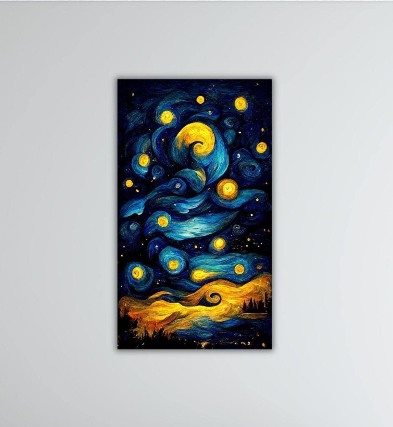 Vincent Van Gogh_s Notte stellata Tela Poster Van Gogh Vincent Van Gogh Pittura Regalo di casa Decorazione murale Arte Van Gogh Arte murale Van Gogh S