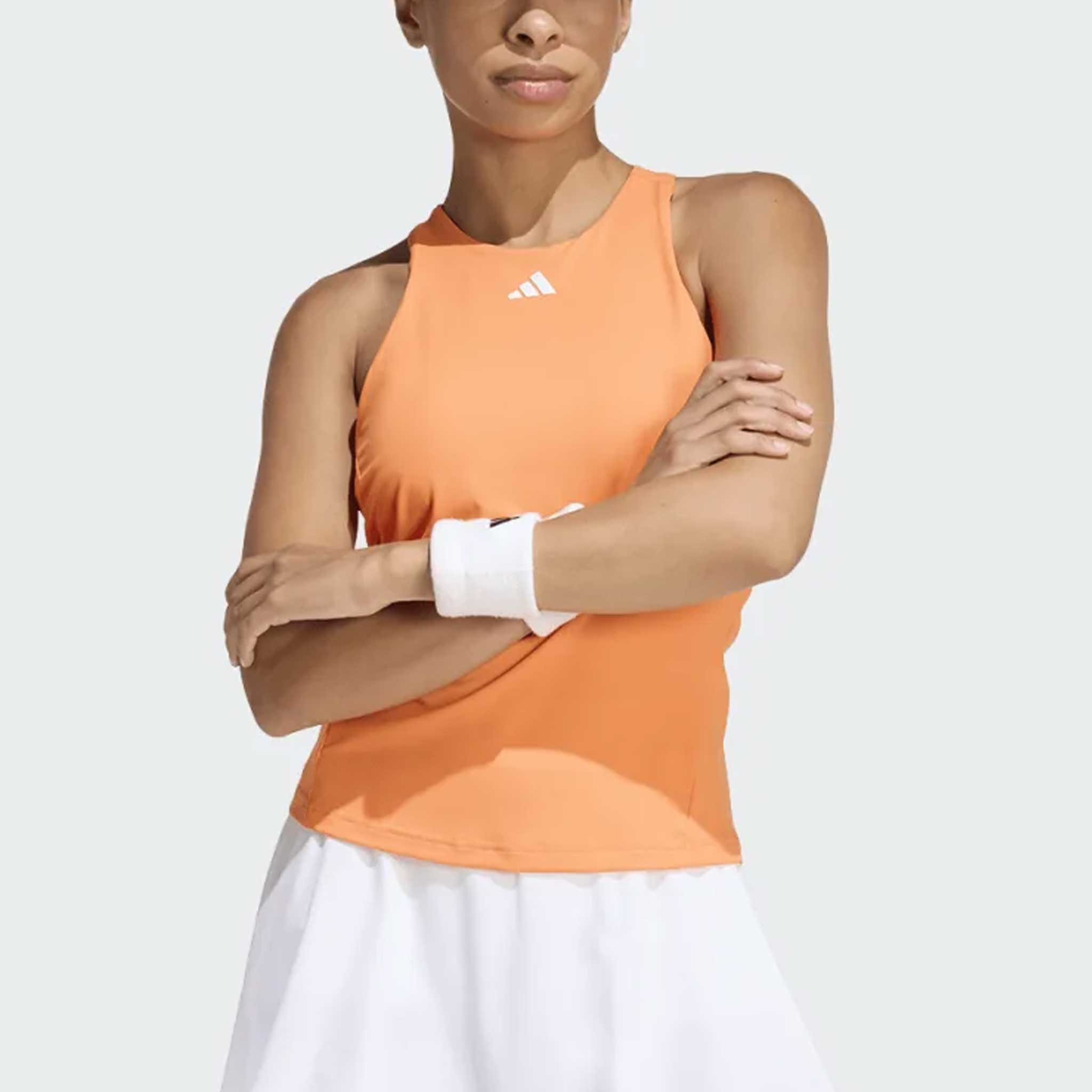 adidas Melbourne Y-Tank Women's Tennis Apparel Pure Orange